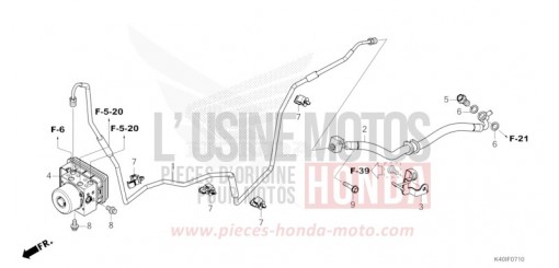 REAR BRAKE PIPE/BRAKE HOSE NSS125ADR de 2024